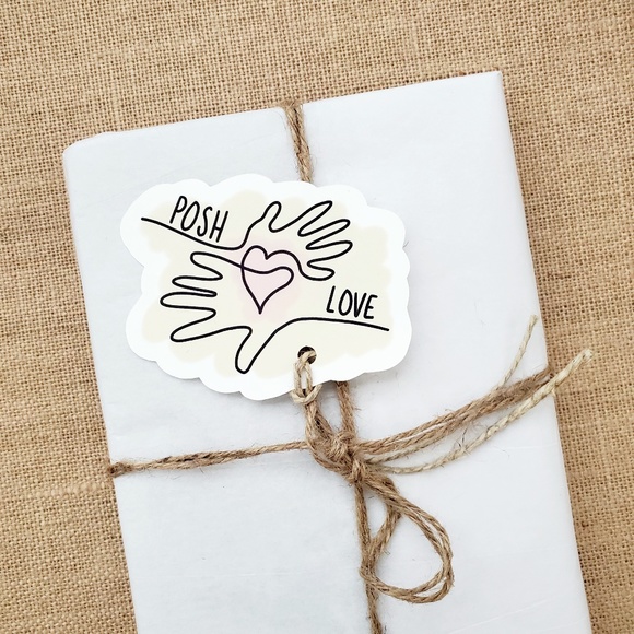 LB063 NOTE CARDS or HANG TAGS Custom Poshmark Shipping Supplies POSH LOVE - Picture 4 of 6